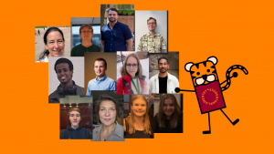 Bilde av kandidatene og tigeren